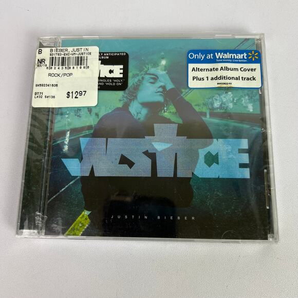 Justin Bieber Justice CD Special 17 Track Holy Lonely Hold On Peaches New Sealed - Picture 1 of 10